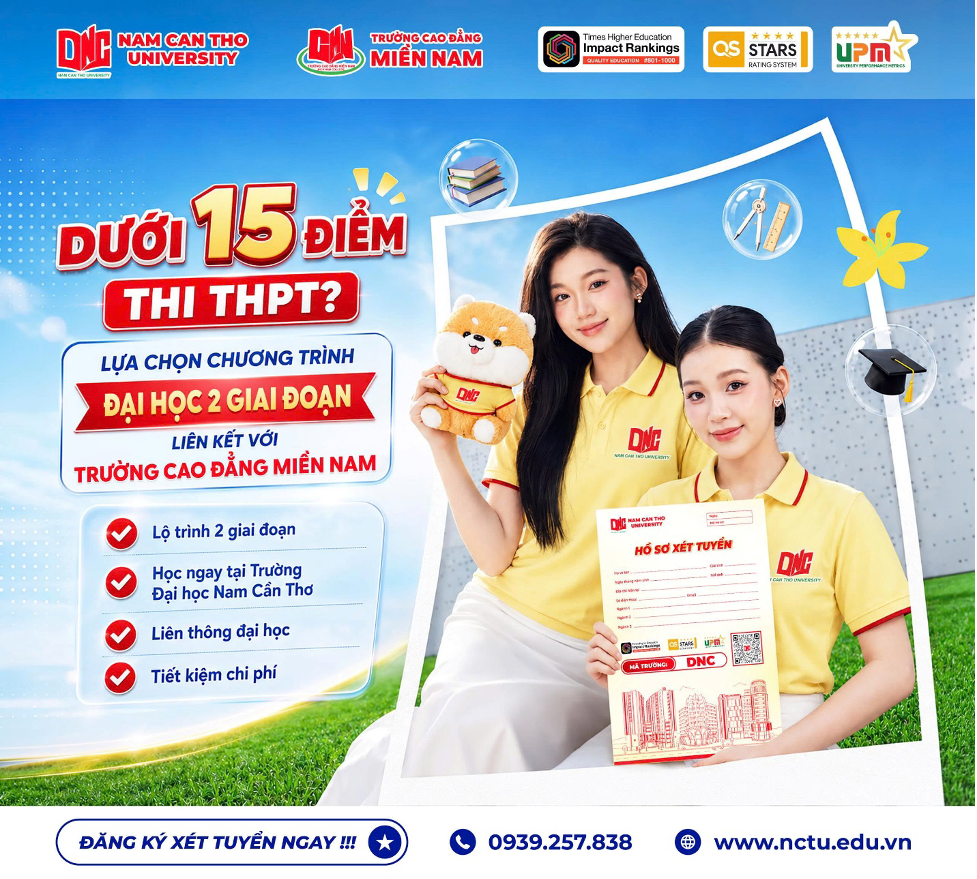Chương Trình Đại Học 2 Giai Đoạn Tại Trường Đại học Nam Cần Thơ – Xu Hướng Tuyển Sinh 2026