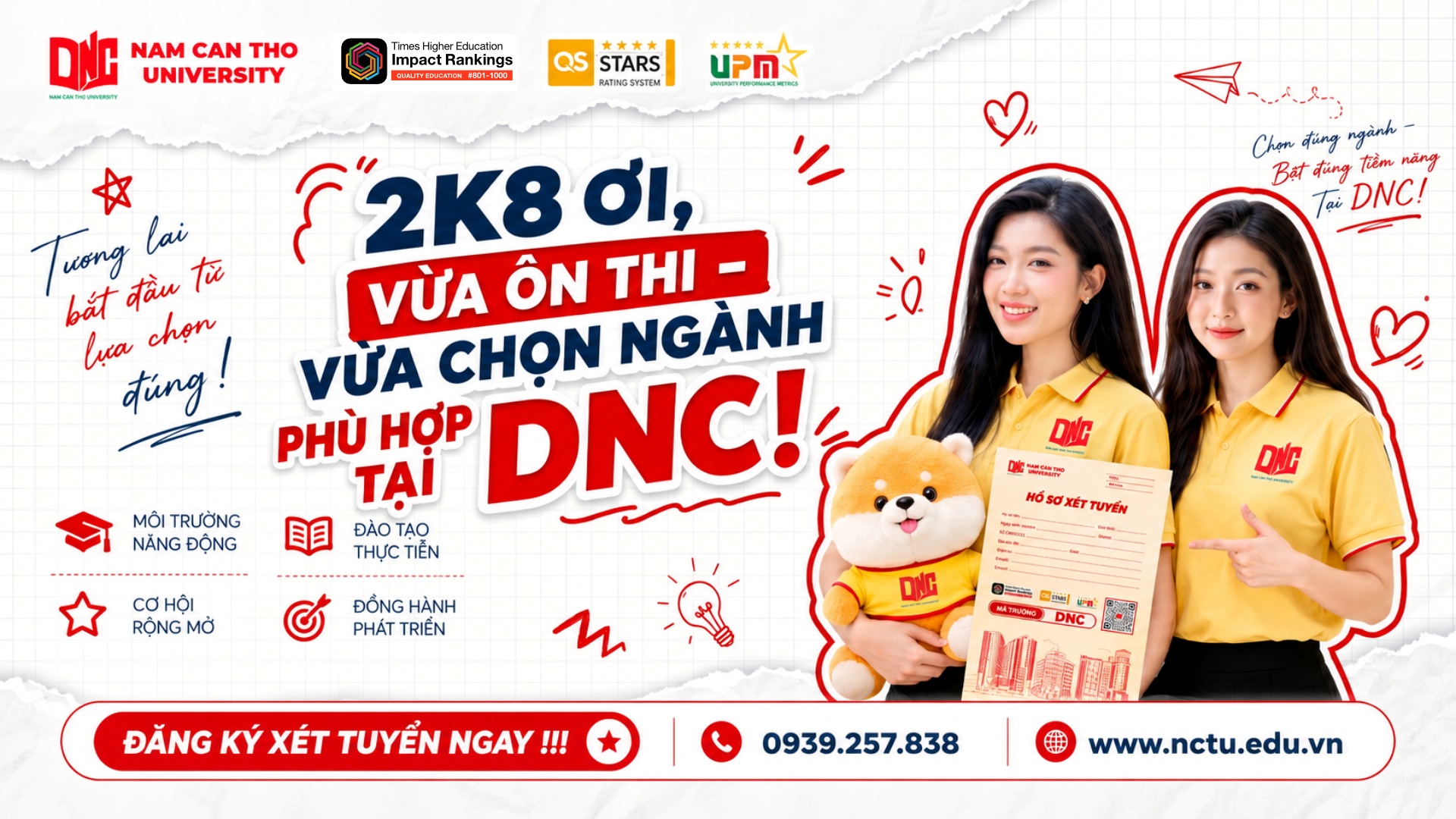 Trường Đại học Nam Cần Thơ tuyển sinh 2026: 49 ngành học, hơn 2.000 suất học bổng cho thí sinh 2K8