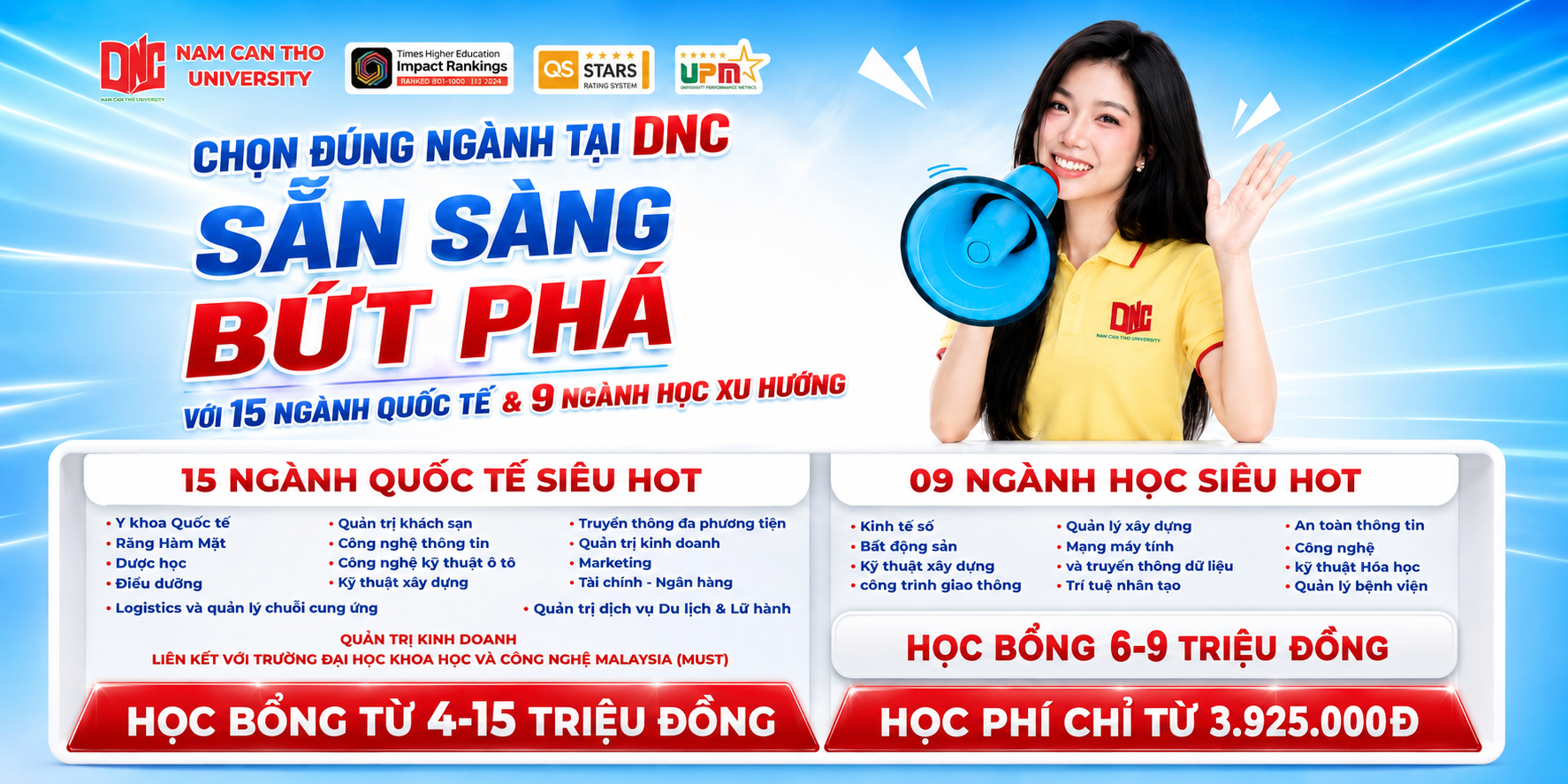 Chọn Đúng Ngành Tại DNC – Sẵn Sàng Bứt Phá Cùng Hàng Loạt Học Bổng Hấp Dẫn 2026